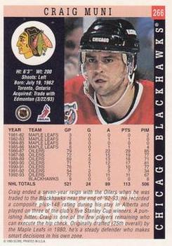 1993-94 Score #266 Craig Muni Back