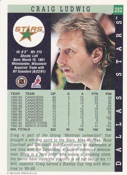 1993-94 Score #282 Craig Ludwig Back