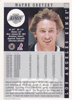 1993-94 Score #300 Wayne Gretzky Back