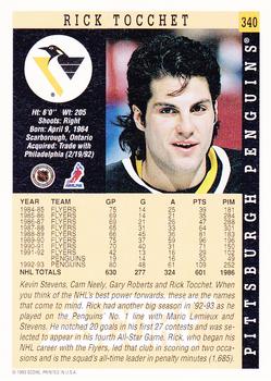 1993-94 Score #340 Rick Tocchet Back