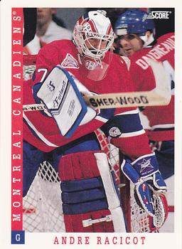 1993-94 Score #437 Andre Racicot Front