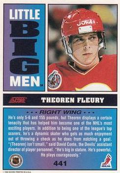 1993-94 Score #441 Theoren Fleury Back