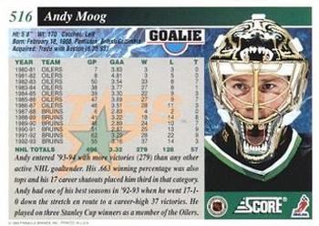 1993-94 Score #516 Andy Moog Back