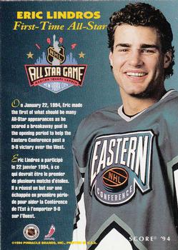 1993-94 Score #NNO Eric Lindros Back