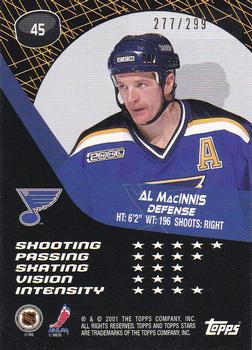 2000-01 Topps Stars - Blue #45 Al MacInnis Back