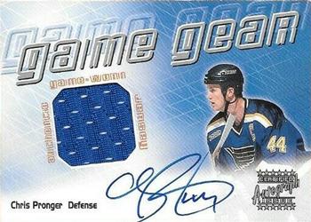 2000-01 Topps Stars - Game Gear Autographs #GG-CP Chris Pronger Front
