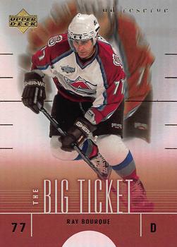 2000-01 UD Reserve - The Big Ticket #BT3 Ray Bourque Front