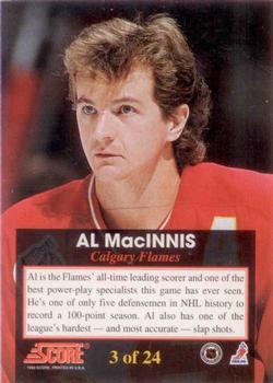 1993-94 Score - The Franchise #3 Al MacInnis Back