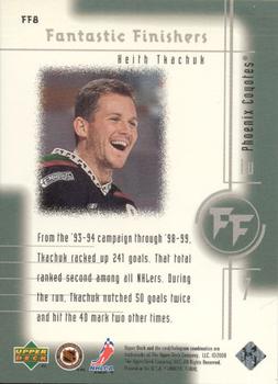 2000-01 Upper Deck - Fantastic Finishers #FF8 Keith Tkachuk Back