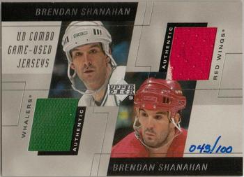 2000-01 Upper Deck - UD Combo Game Jerseys (Series Two) #D-BS Brendan Shanahan Front