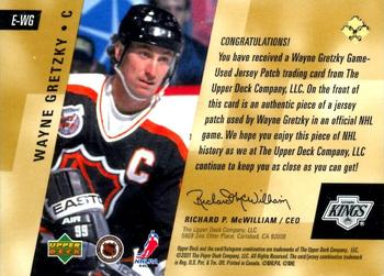 2000-01 Upper Deck - UD Exclusives Game Jersey Patches #E-WG Wayne Gretzky Back
