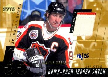 2000-01 Upper Deck - UD Exclusives Game Jersey Patches #E-WG Wayne Gretzky Front