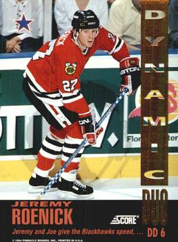 1993-94 Score - Dynamic Duos U.S. #DD 6 Jeremy Roenick / Joe Murphy Front