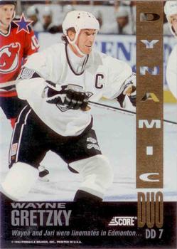1993-94 Score - Dynamic Duos U.S. #DD 7 Wayne Gretzky / Jari Kurri Front