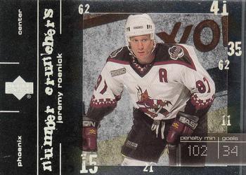 2000-01 Upper Deck - Number Crunchers #NC6 Jeremy Roenick Front