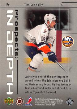 2000-01 Upper Deck - Prospects In Depth #P6 Tim Connolly Back