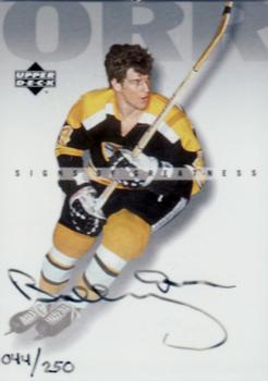 2000-01 Upper Deck - Signs of Greatness #S-BO Bobby Orr Front