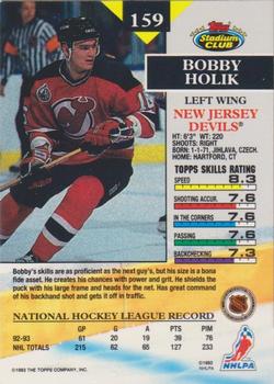 1993-94 Stadium Club #159 Bobby Holik Back