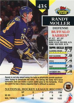 1993-94 Stadium Club #435 Randy Moller Back