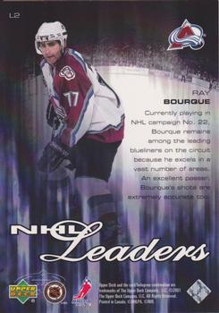 2000-01 Upper Deck Heroes - NHL Leaders #L2 Ray Bourque Back