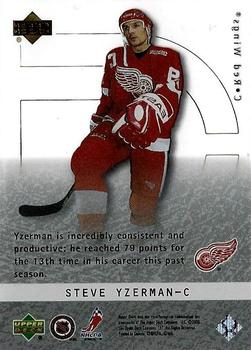 2000-01 Upper Deck Ice - Ice Champions #IC3 Steve Yzerman Back
