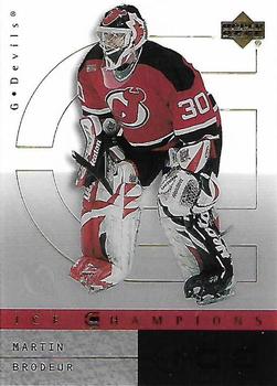 2000-01 Upper Deck Ice - Ice Champions #IC4 Martin Brodeur Front