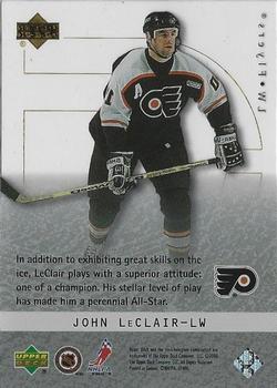 2000-01 Upper Deck Ice - Ice Champions #IC5 John LeClair Back