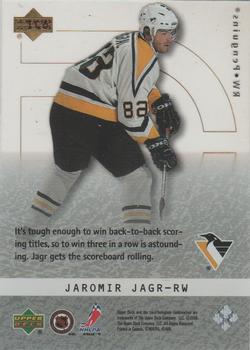 2000-01 Upper Deck Ice - Ice Champions #IC6 Jaromir Jagr Back