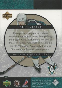 2000-01 Upper Deck Ice - Ice Rink Favorites #FP1 Paul Kariya Back