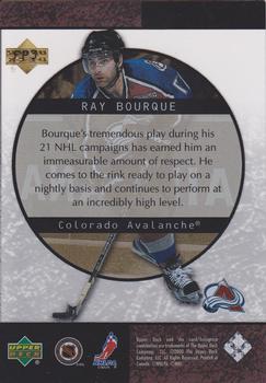 2000-01 Upper Deck Ice - Ice Rink Favorites #FP3 Ray Bourque Back