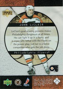 2000-01 Upper Deck Ice - Ice Rink Favorites #FP8 John LeClair Back