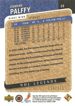 2000-01 Upper Deck Legends - Legendary Collection Gold #59 Zigmund Palffy Back