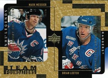 2000-01 Upper Deck Legends - Legendary Collection Gold #92 Mark Messier / Brian Leetch Front