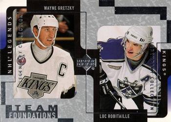 2000-01 Upper Deck Legends - Legendary Collection Silver #61 Wayne Gretzky / Luc Robitaille Front