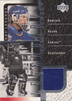2000-01 Upper Deck Legends - Legendary Game Jerseys #J-DH Dominik Hasek Front