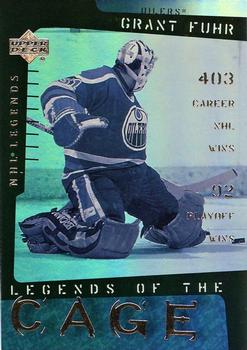 2000-01 Upper Deck Legends - Legends of the Cage #LC6 Grant Fuhr Front