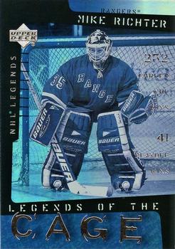 2000-01 Upper Deck Legends - Legends of the Cage #LC7 Mike Richter Front
