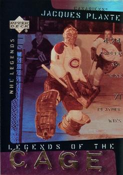 2000-01 Upper Deck Legends - Legends of the Cage #LC8 Jacques Plante Front