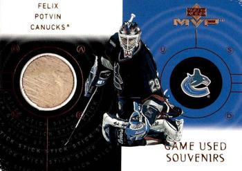 2000-01 Upper Deck MVP - Game Used Souvenirs #CG-FP Felix Potvin Front