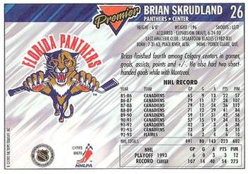 1993-94 Topps Premier #26 Brian Skrudland Back