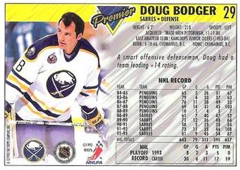 1993-94 Topps Premier #29 Doug Bodger Back