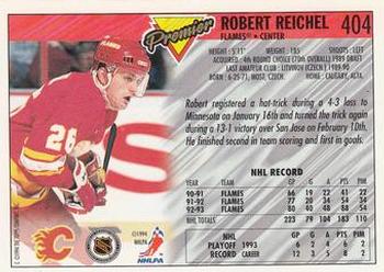 1993-94 Topps Premier #404 Robert Reichel Back