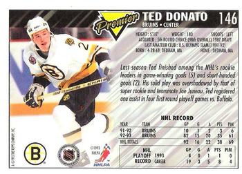 1993-94 Topps Premier #146 Ted Donato Back