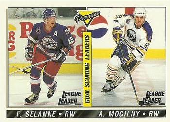 1993-94 Topps Premier #148 Alexander Mogilny / Teemu Selanne Front