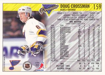 1993-94 Topps Premier #159 Doug Crossman Back