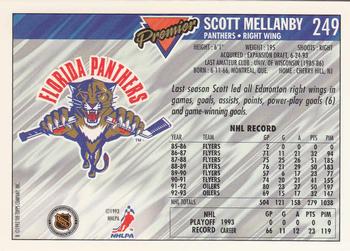 1993-94 Topps Premier #249 Scott Mellanby Back