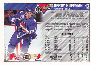 1993-94 Topps Premier #43 Kerry Huffman Back
