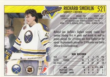 1993-94 Topps Premier #521 Richard Smehlik Back