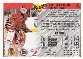 1993-94 Topps Premier #60 Ed Belfour Back
