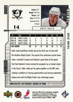 2000-01 Upper Deck MVP - Third Star #1 Antti Aalto Back